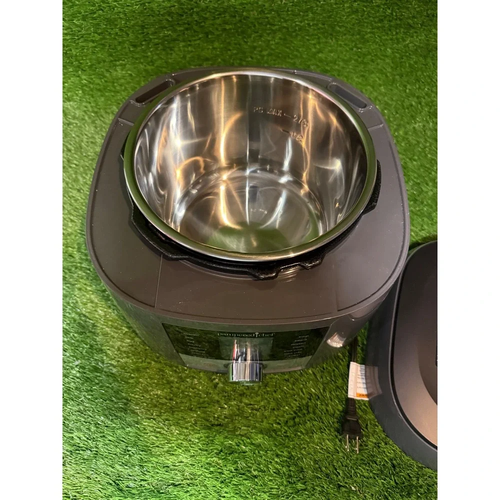 Pampered Chef Electric Multi Cooker Pressure Cooker‎ 6 Quart Gray Tested